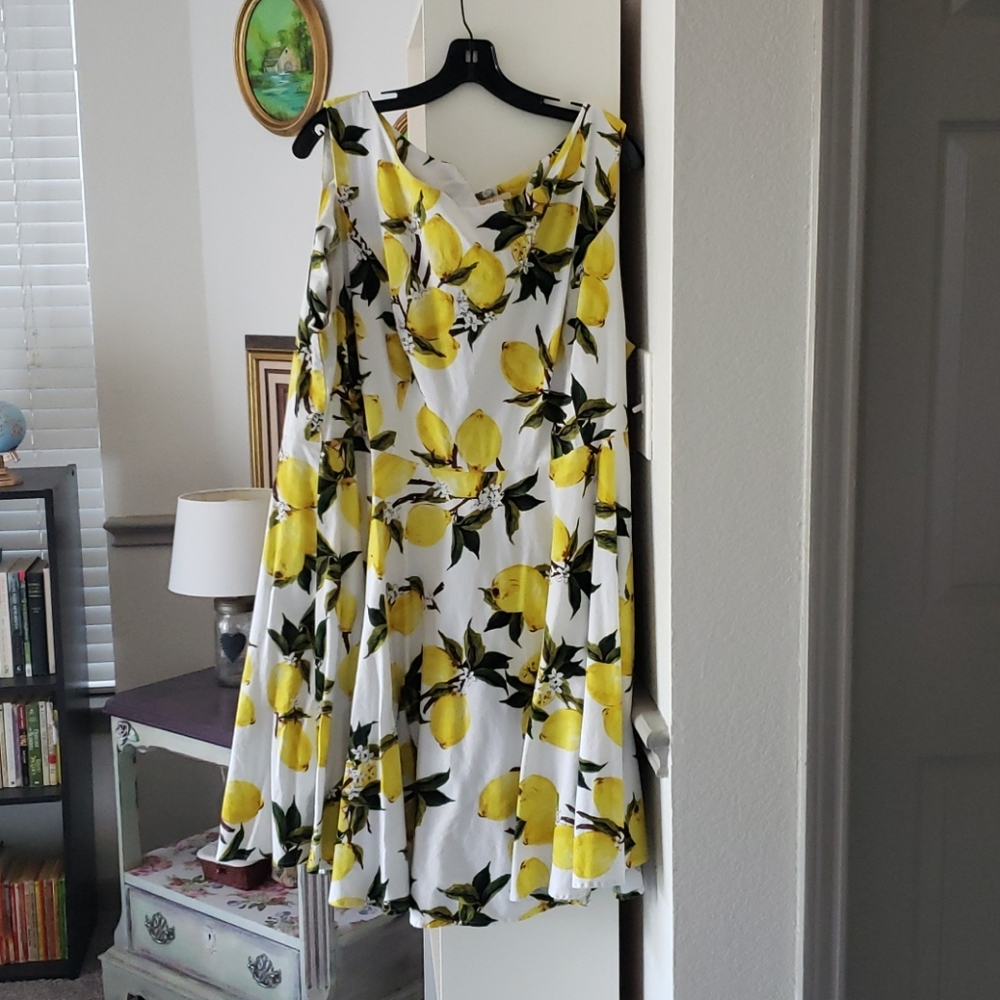 Grace Karin Lemon Boatneck Dress